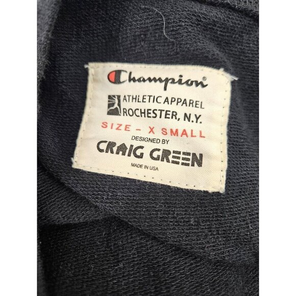 Champion Craig Green Maxi Dress Womens XS Black Sleeveless Slit - Picture 7 of 7